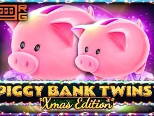 Piggy Bank Twins Xmas